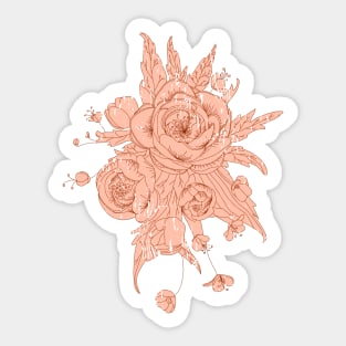 bunch of soft flowers Sticker